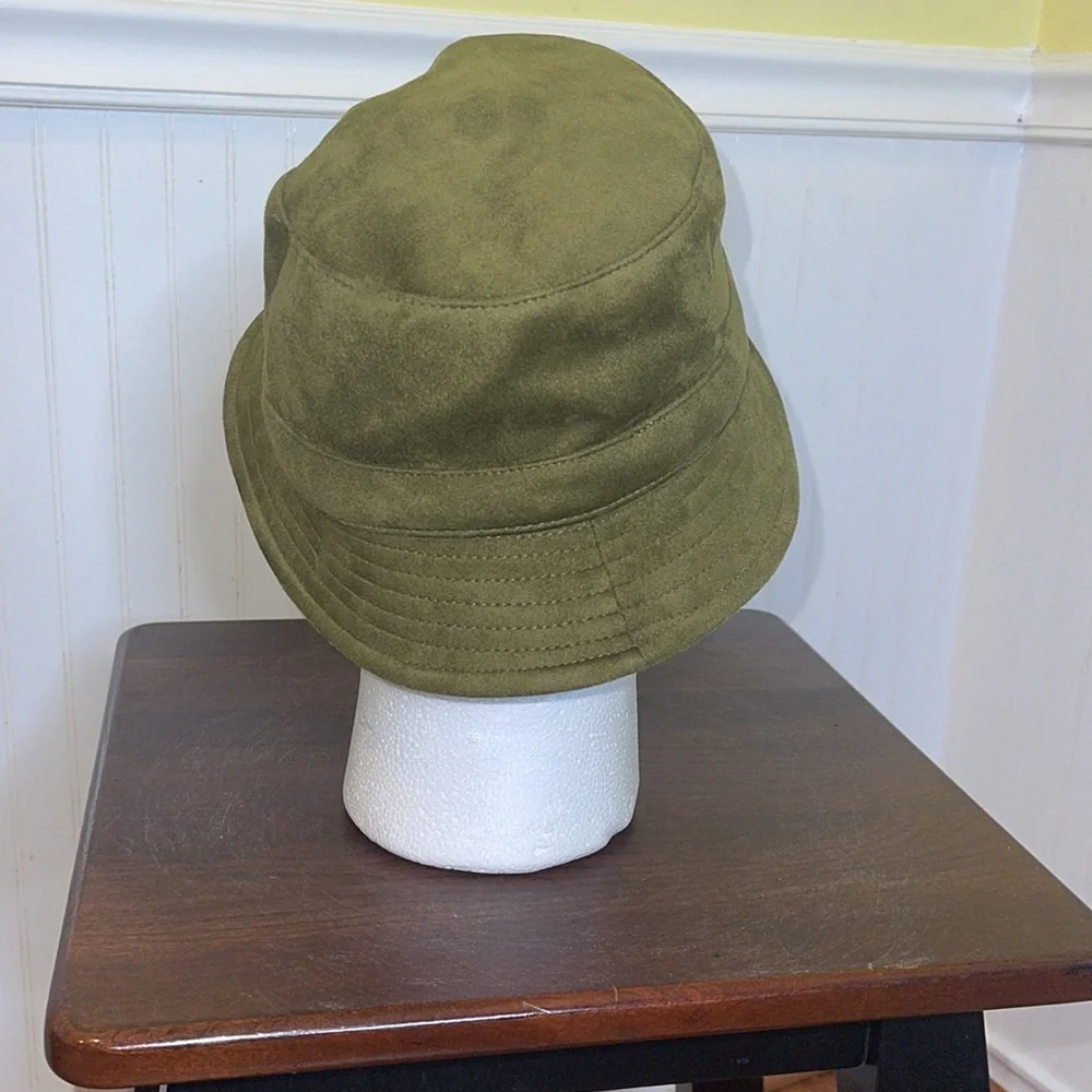 Morgan & Taylor ladies Indigo bucket hat. 58 CM/ 22.8 inches. Olive green